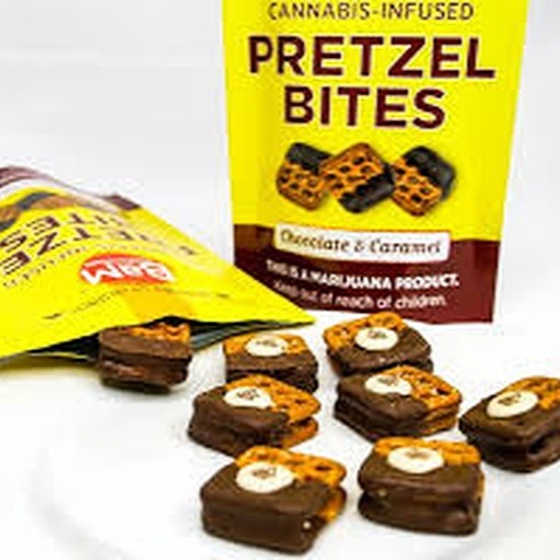 BaM Body and Mind White Chocolate Pretzel Bites 100mg 10Pack Leafly